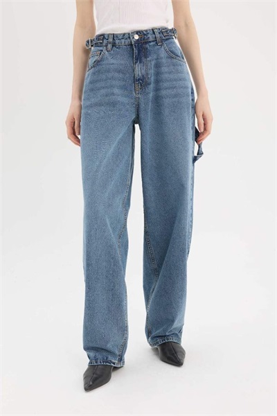 Defacto Kadın  Jean Pantolon D7963AX/NM28 MID BLUE