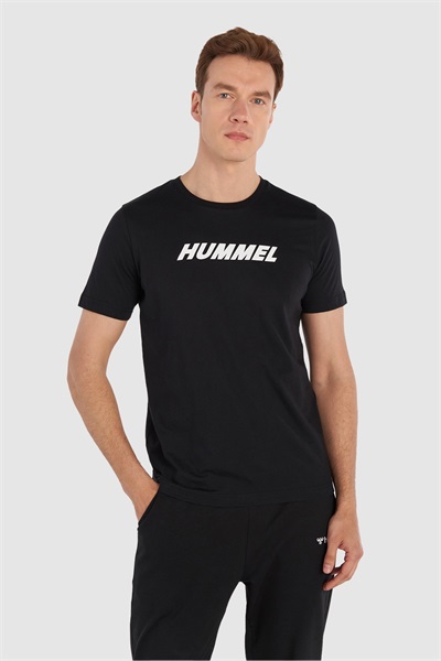 Hummel Hmlelemental Logo Cotton Tee Erkek T-shirt 911947-2001 BLACK