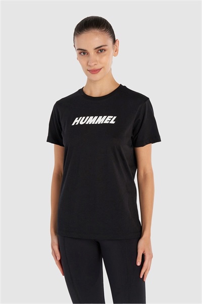 Hummel Hmlt-Te Elemental Logo Cotton Tee Kadın T-shirt 912016-2001 BLACK