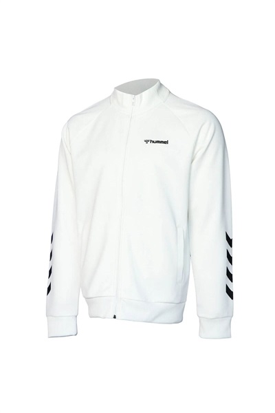 Hummel Hmlfalconzo Zıp Jacket Erkek Sweat 921133-9003 OFF WHITE