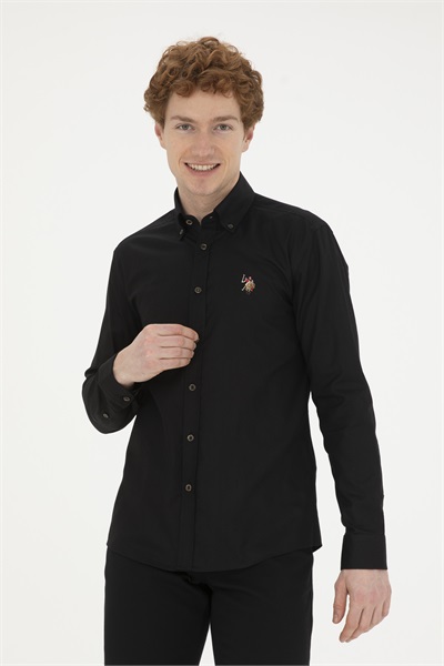 CEDCOLOR24y Us Polo Assn Erkek Gömlek 1826727 Siyah