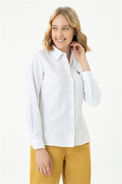 Woxcolor023K Us Polo Assn Kadın Gömlek 1677163 Beyaz
