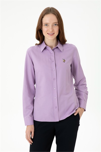 Woxcolor023K Us Polo Assn Kadın Gömlek 1677163 Lila