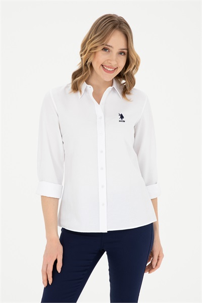 Wox024Y Us Polo Assn Kadın Gömlek 1840381 Beyaz