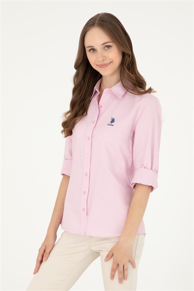 Wox024Y Us Polo Assn Kadın Gömlek 1840381 Manolya