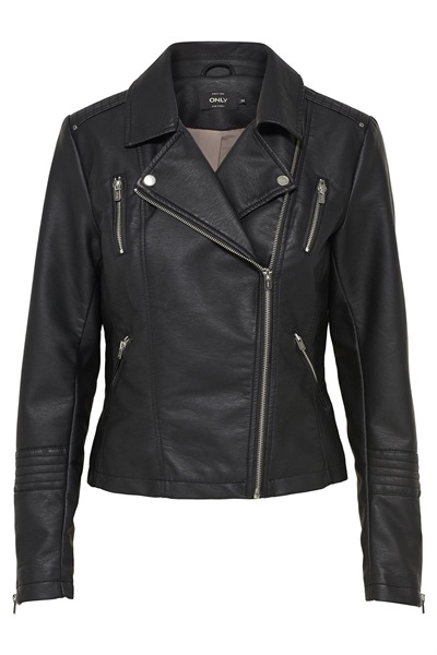 Only Onlgemma Faux Leather Bıker Otw Noos Kadın Deri Mont ve Ceket 15153079 Black