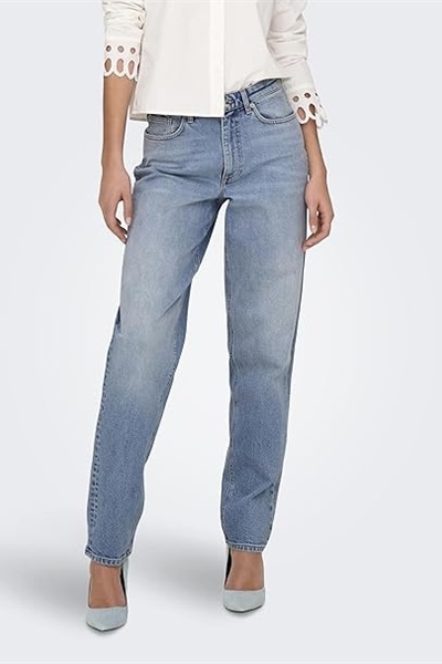Only Onljuıcy Hw Mom Rea365 Dnm Noos Kadın Jean Pantolon 15341427 Medium Blue Denim