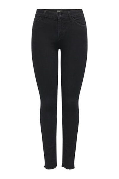 Only Onlhush Mıd Skın Ank Rw Dnm Akm188 Kadın  Jean Pantolon 15336727 Black Denim