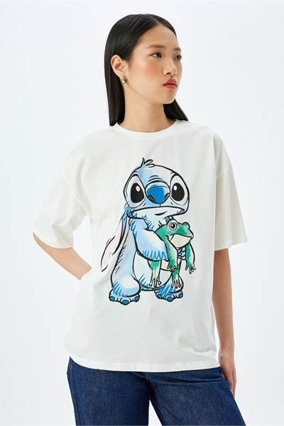 Koton Kadın T-shirt 5SAL10148IK EKRU