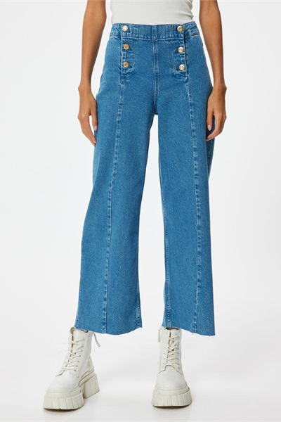 Koton Kadın Jean Pantolon 5WAL40025MD ORTA İNDİGO