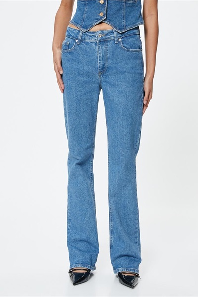 Koton Kadın Jean Pantolon 4SAL40276MD ORTA İNDİGO