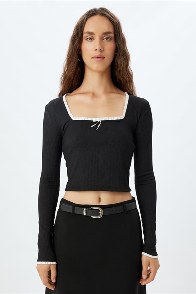 Koton Kadın  Sweat 5WAL10519IK SİYAH