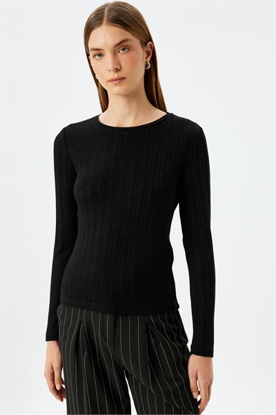 Koton Kadın  Sweat 5WAK80025PK SİYAH
