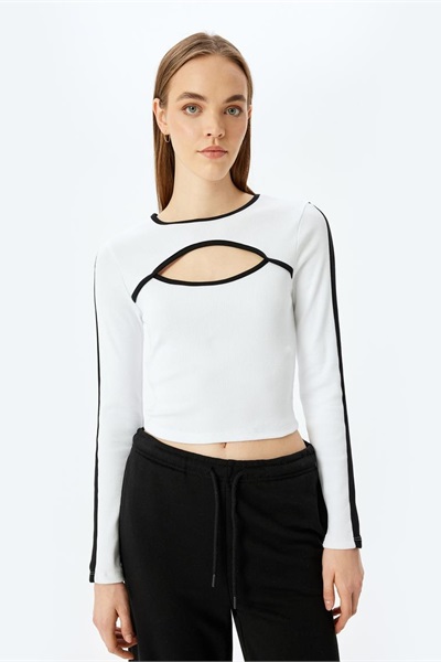 Koton Kadın  Sweat 5WAL10489IK EKRU