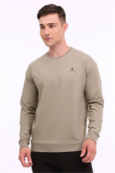 4W,Mb Sn75 C Neck Sw 4Pr Lumberjack Erkek Sweat A101813209 HAKİ