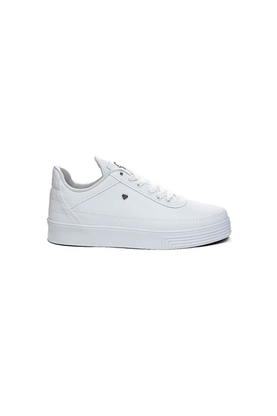 Filling Polo Erkek Spor Ayakkabı YZ01C011 Cilt Düz Beyaz Beyaz