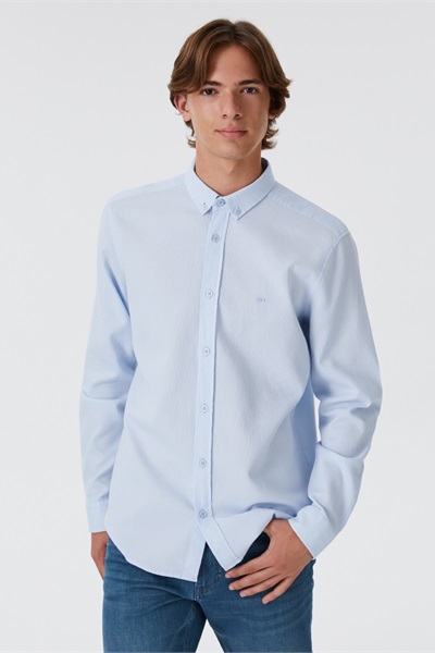 Loft Erkek Uzun Kol Gömlek LF2030872 LIGHT BLUE