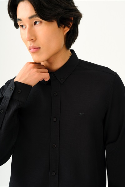 Loft Erkek Uzun Kol Gömlek LF2030872 BLACK
