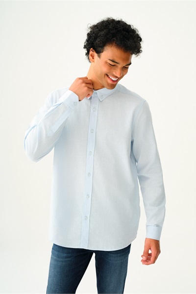 Loft Erkek Kısa Kol Gömlek LF2037403 LIGHT BLUE