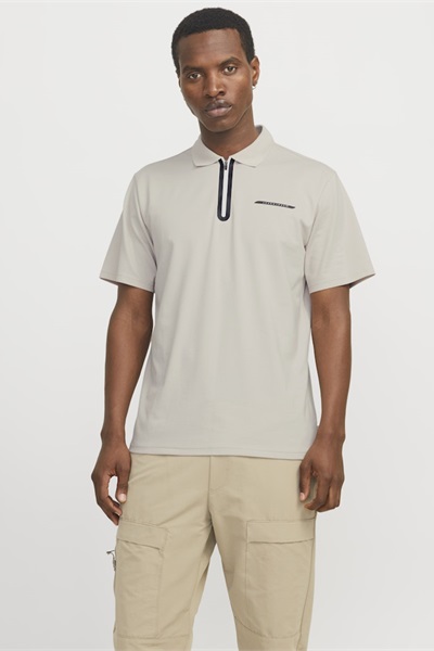 Jack & Jones Jcofusıon Pıque Polo Ss Sn Erkek T-shirt 12273127 MOONBEAM