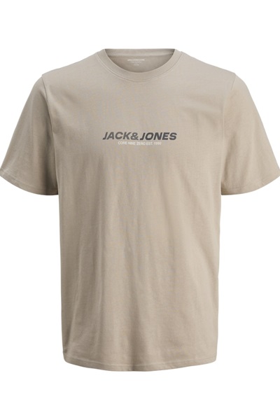 Jack & Jones Jcotarmac Brandıng Tee Ss Crew Neck Fst Erkek T-shirt 12276410 Pure Cashmere