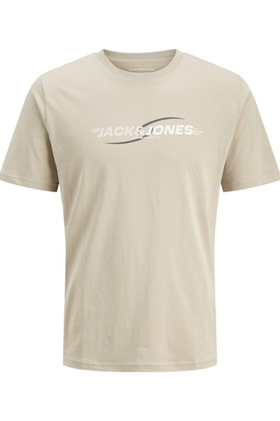 Jack & Jones Jcotarmac Prınt Tee Ss Crew Neck Fst  Erkek T-Shirt 12276408 Pure Cashmere