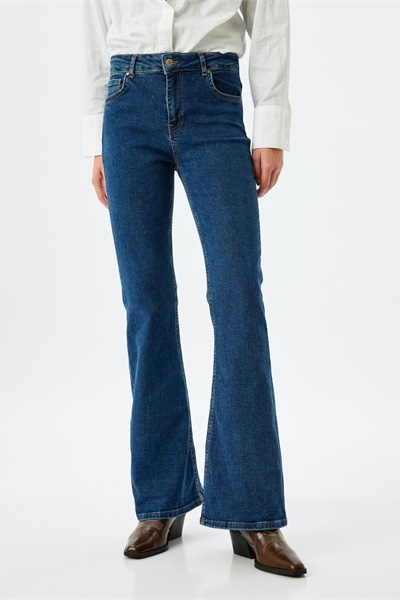 Koton Kadın Jean Pantolon 5WAL40016MD KOYU İNDİGO