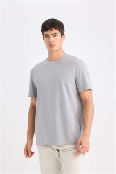 Defacto Erkek  T-shirt V7699AZ/GR89 GREY