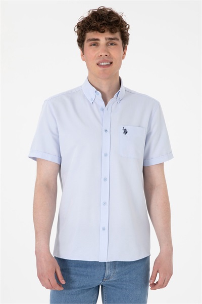 Goxy025Y U.S. Polo Assn Erkek Gömlek 2084143 Açık Mavi