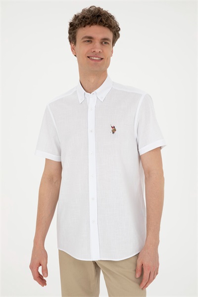 Elfygl025Y U.S. Polo Assn Erkek Gömlek 2083854 Beyaz