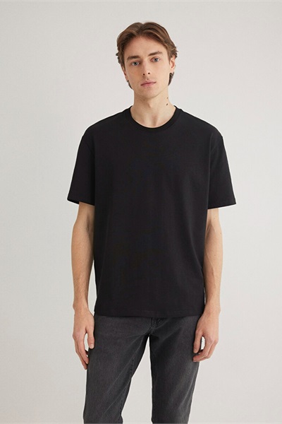 Mavi Kısa Kol Erkek T-Shirt M066249-900 Siyah