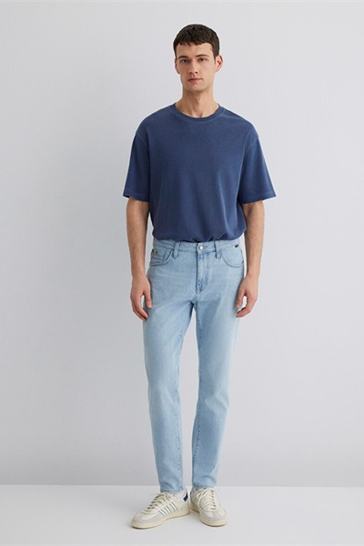 Mavi Tapered Erkek  Jean Pantolon M0081089804 Bleach Premium Blue