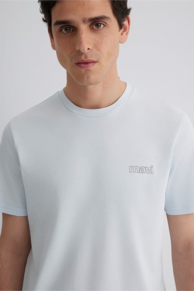 Mavi Slim Erkek  T-shirt M0610360-89288 Toz Mavi