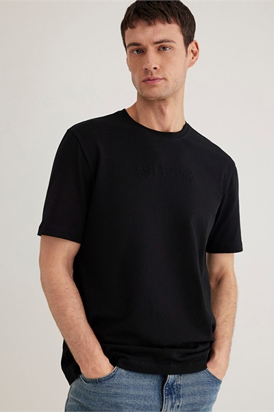 Mavi Regular Erkek  T-shirt M0612644-900 Siyah