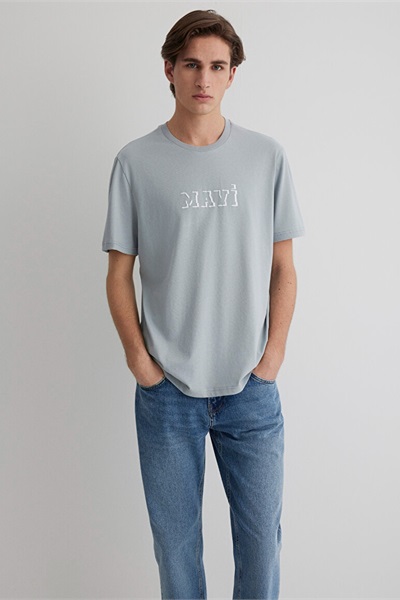 Mavi Regular Erkek  T-shirt M0612686-70093 Mineral Gri