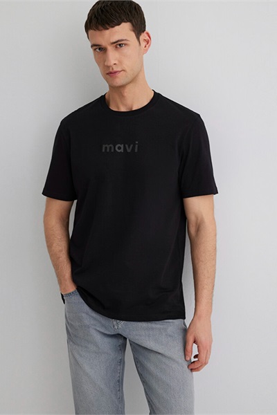 Mavi Regular Erkek  T-shirt M0612732-900 Siyah