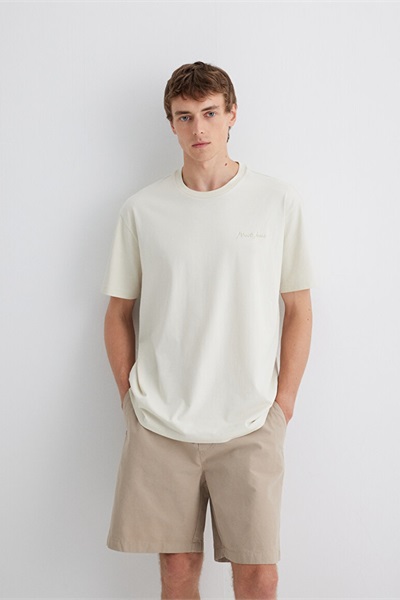 Mavi Loose Erkek  T-shirt M0612733-70134 Kum Beji
