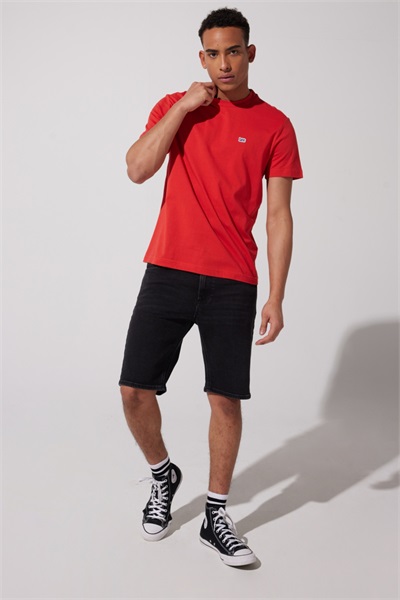 L60UFQ Small Logo Lee Erkek T-shirt L60UFQ512 Coral