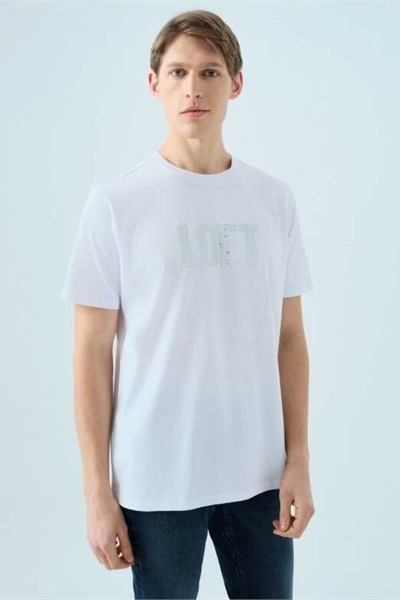 Loft Erkek Regular Fit T-shirt LF2038460 WHITE