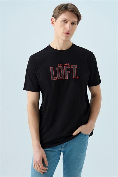 Loft Erkek Regular Fit T-shirt LF2038687 BLACK