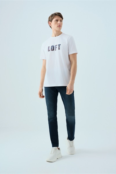 Loft Erkek Regular Fit T-shirt LF2039006 WHITE