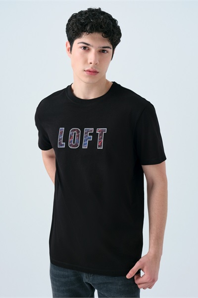 Loft Erkek Regular Fit T-shirt LF2039006 BLACK