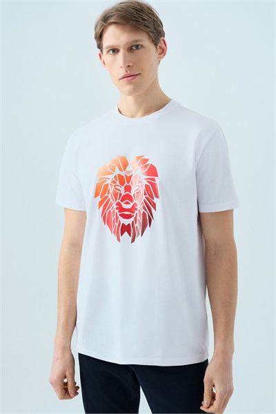 Loft Erkek Regular Fit T-shirt LF2039546 WHITE