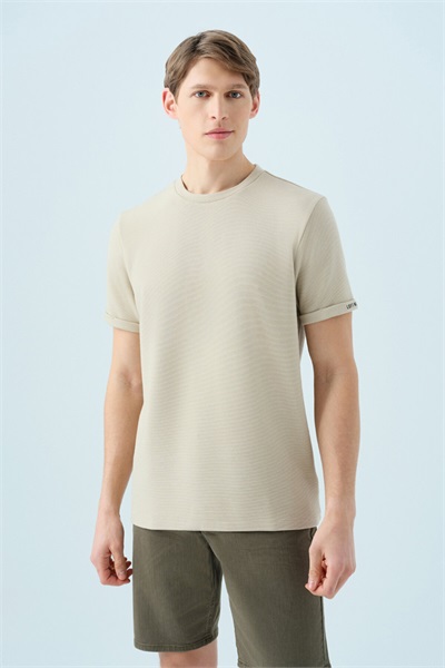 Loft Erkek Regular Fit T-shirt LF2039564 STONE