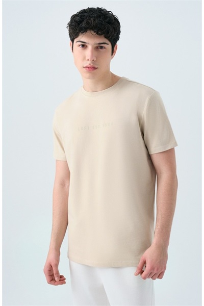Loft Erkek Regular Fit T-shirt LF2039590 STONE