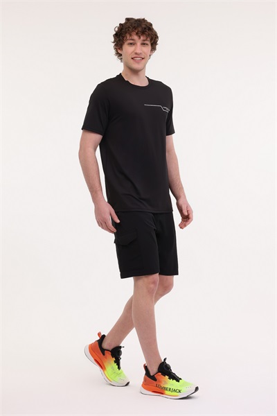 Ml Renato 11Itl1019 5Fx Lumberjack Erkek T-shirt A101951148 Sıyah