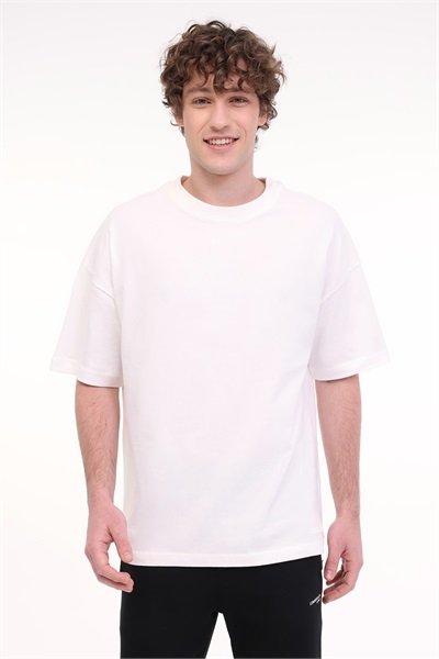 Mb Ros 11Hs113 5Fx Lumberjack Erkek T-shirt A101939549 KIRIK BEYAZ