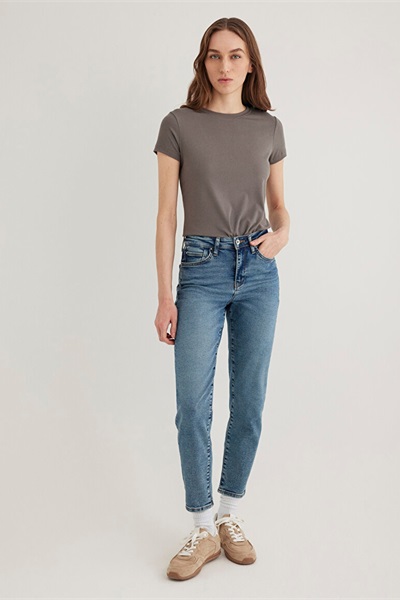 Mavi Cındy Kadın Jean Pantolon M100277-89183 Mid Vintage Gold Shape