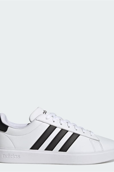 Adidas Grand Court 2.0 Erkek Spor Ayakkabı GW9195 FTWWHT/CBLACK/FTWWHT
