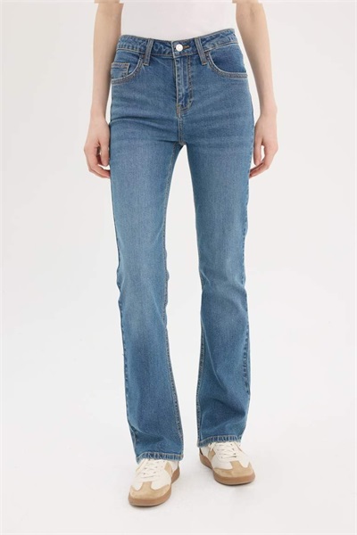 Defacto Kadın  Jean Pantolon D7972AX/NM28 MID BLUE